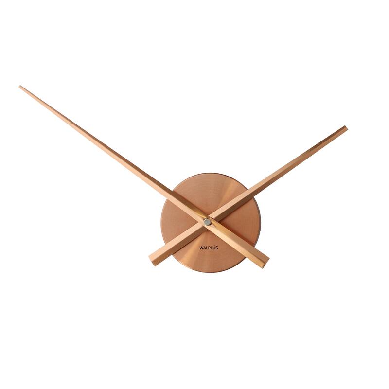 Walplus Designer Flexi Minimal Wall Clock Copper Simple Home Decor Art