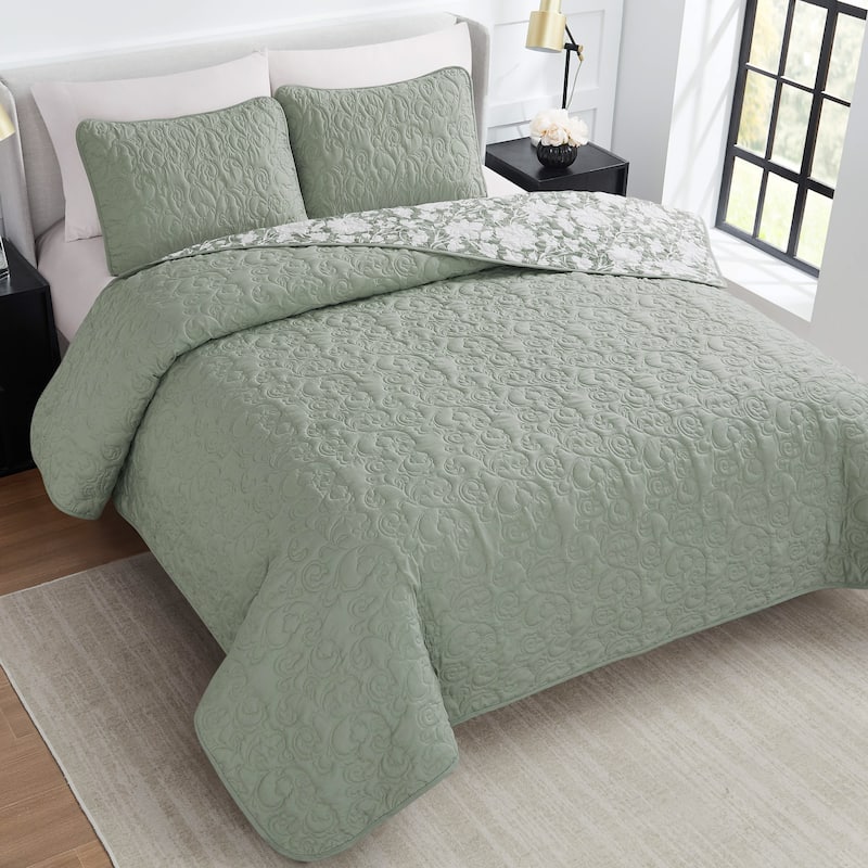 Nine West Laural Reversible Quilt Sets