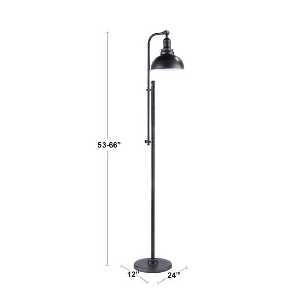 Emery Adjustable Metal Floor Lamp - N/A