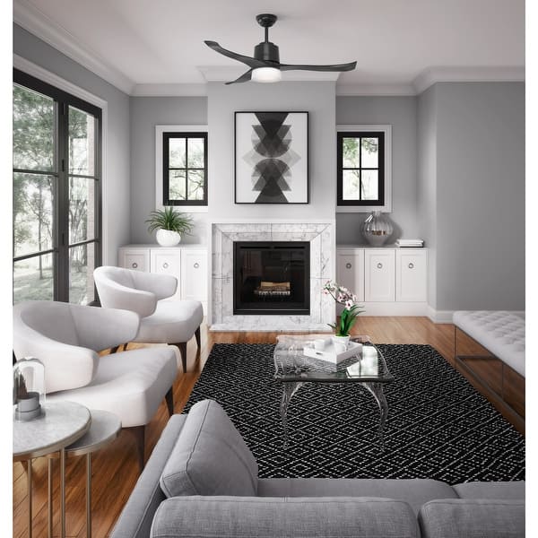 Hunter 54" WiFi Symphony Ceiling Fan with LED Light Kit and Handheld Remote, Smart Home Fan