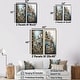 preview thumbnail 4 of 4, Designart "Fishing Village Modern Collage II" Coastal Windows Canvas Set Of 2 - Nautical & Coastal Wall Art 2 Pieces