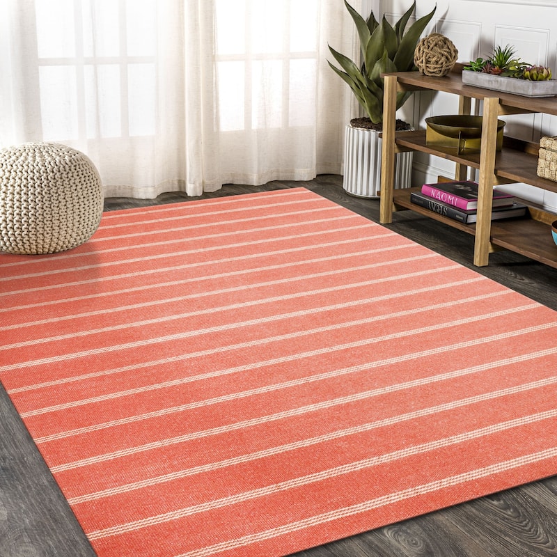 Sevita Striped Jute Area Rug