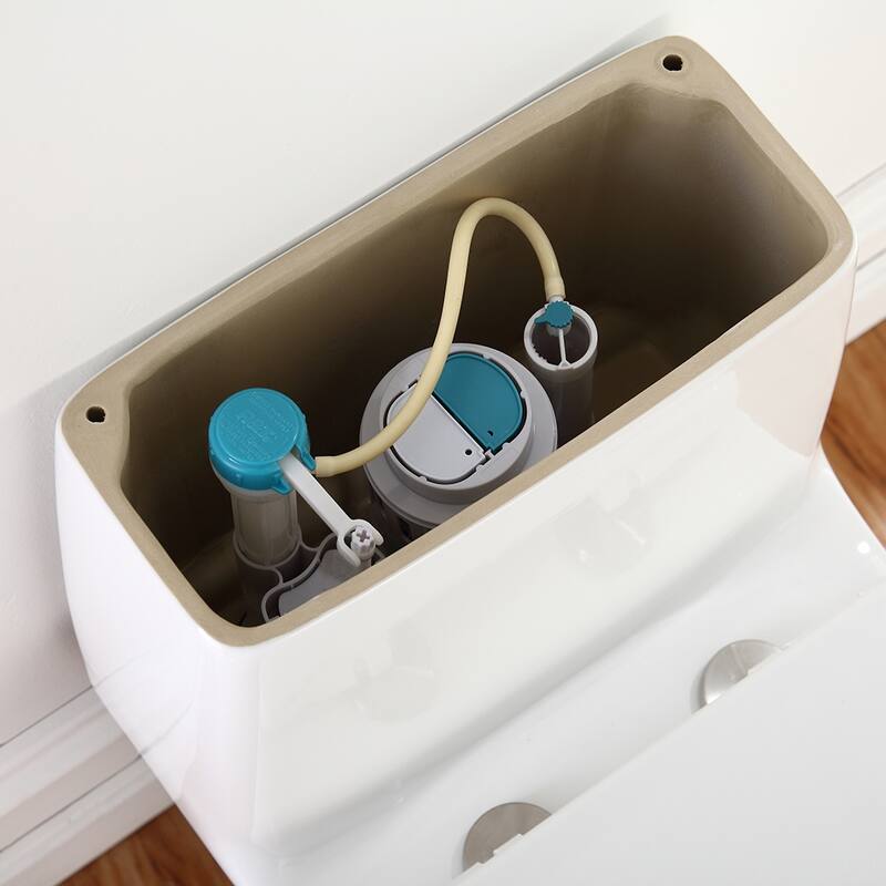 Jade One-Piece Elongated Toilet With Dual Flush and Soft Close Seat - White