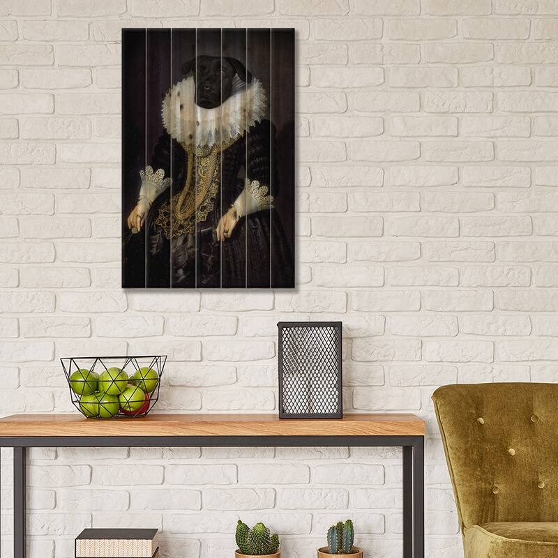 Anouk Print On Wood by Florent Bodart - Multi-Color