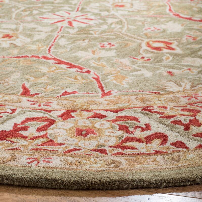 SAFAVIEH Handmade Anatolia Docia Traditional Oriental Hand-spun Wool Rug