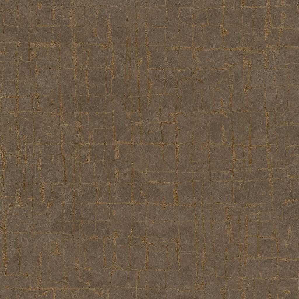 Galerie Wallcoverings Energy Collection Geometric Sheen Stonework Effect Wallpaper Roll - 33 feet long x 27.5 inches wide