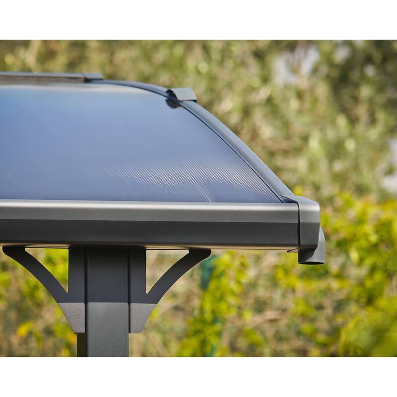 Alpine 12 ft. Gray RV Carport and Boat Shelter