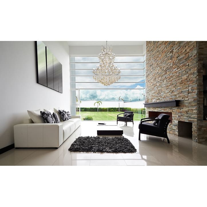 Fleur Illumination Collection Chandelier D:54in H:72in Lt:61 Chrome Finish