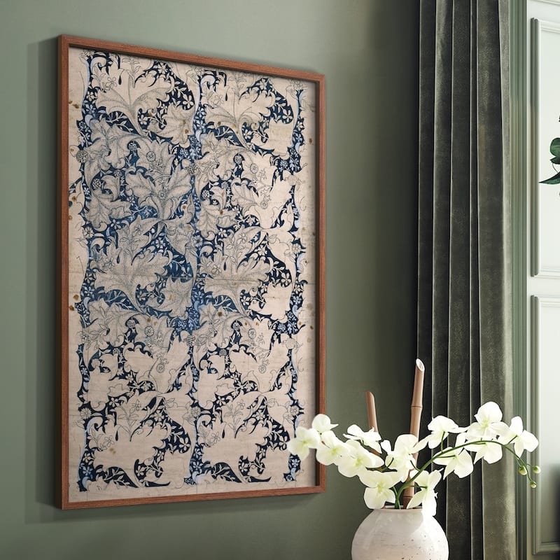 Vintage Abstract Print CXIV -Framed Print