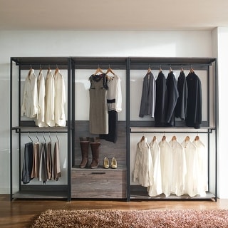 Walk in best sale wardrobe racking