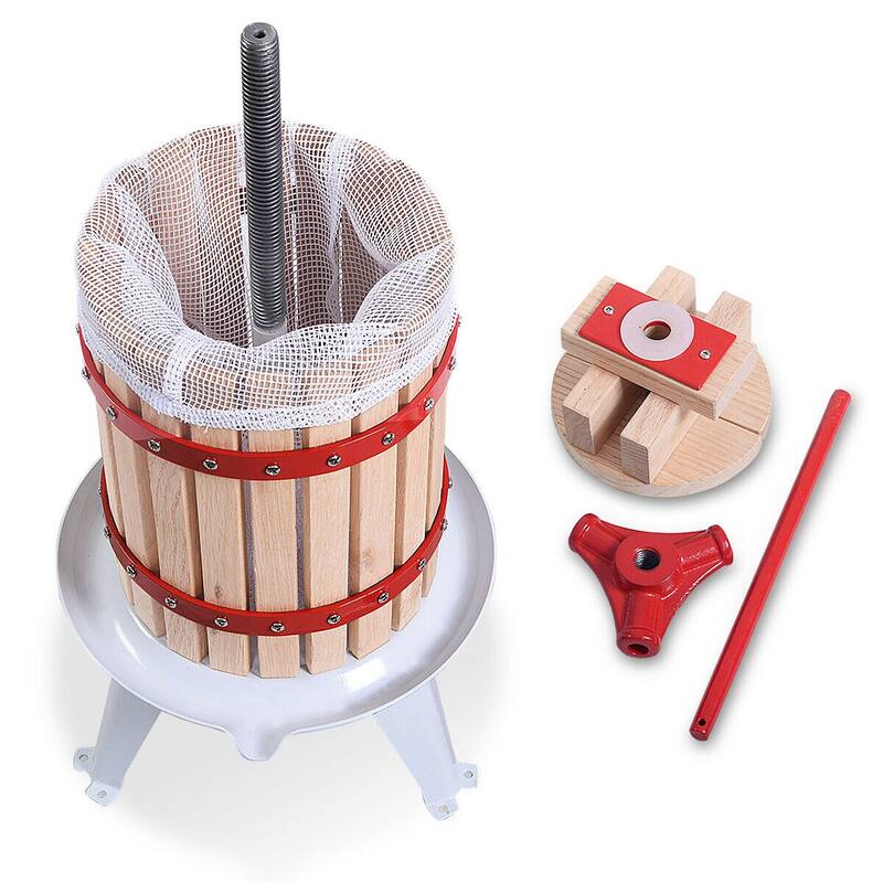 Costway 1.6 Gallon Fruit Wine Press Cider Apple Grape Crusher Juice - See details