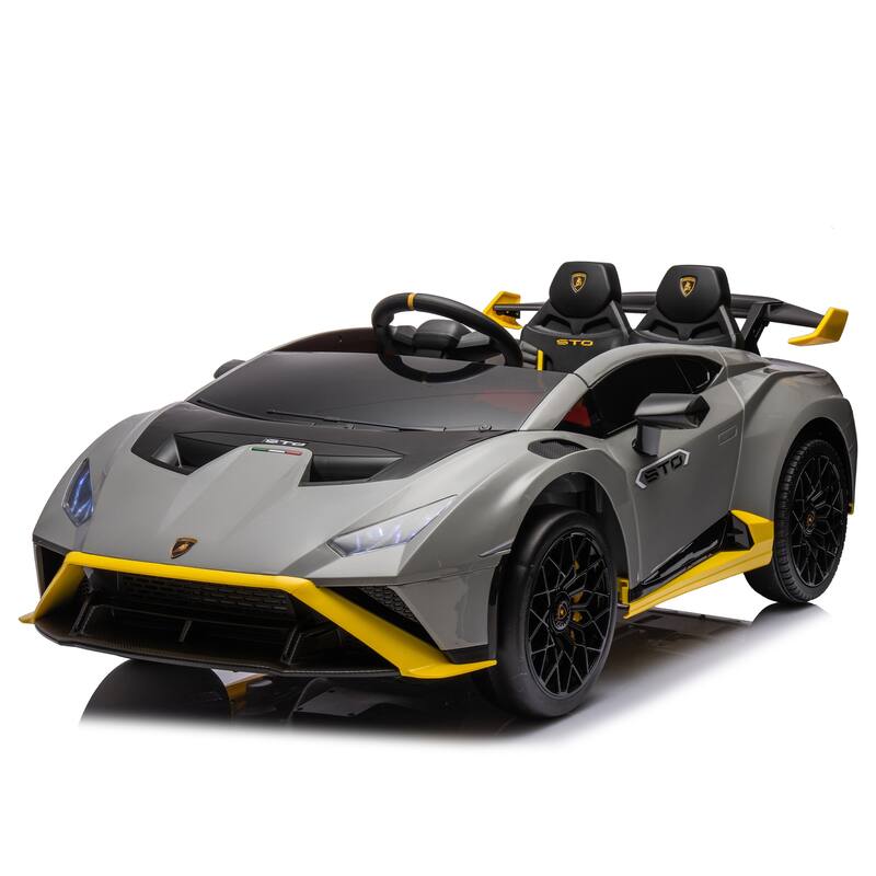Licensed Lamborghini Ride-On Car for Kids with Bluetooth, Drifting, and LED Lights