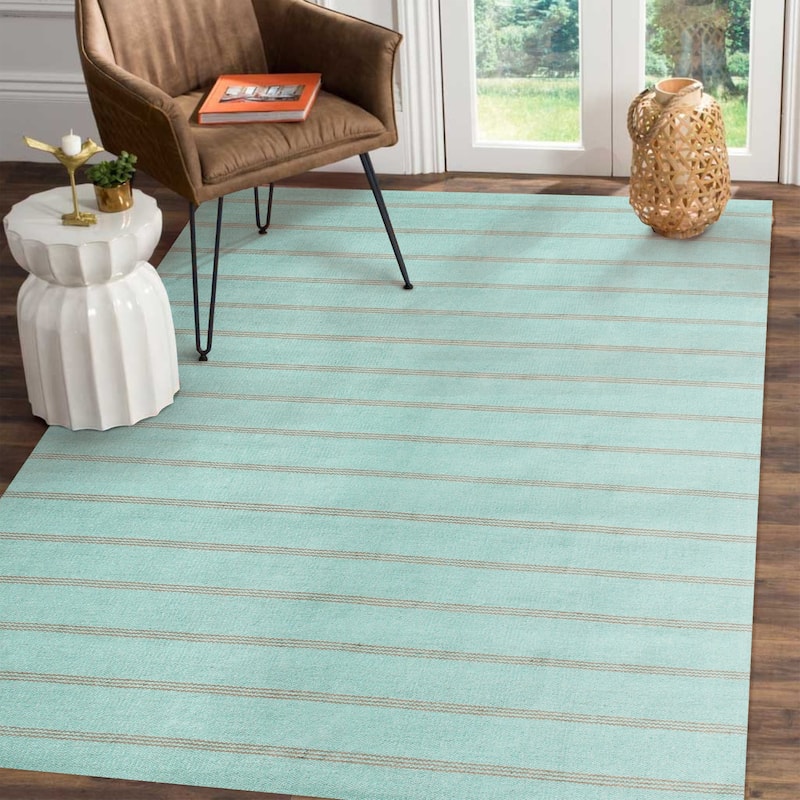 Sevita Striped Jute Area Rug