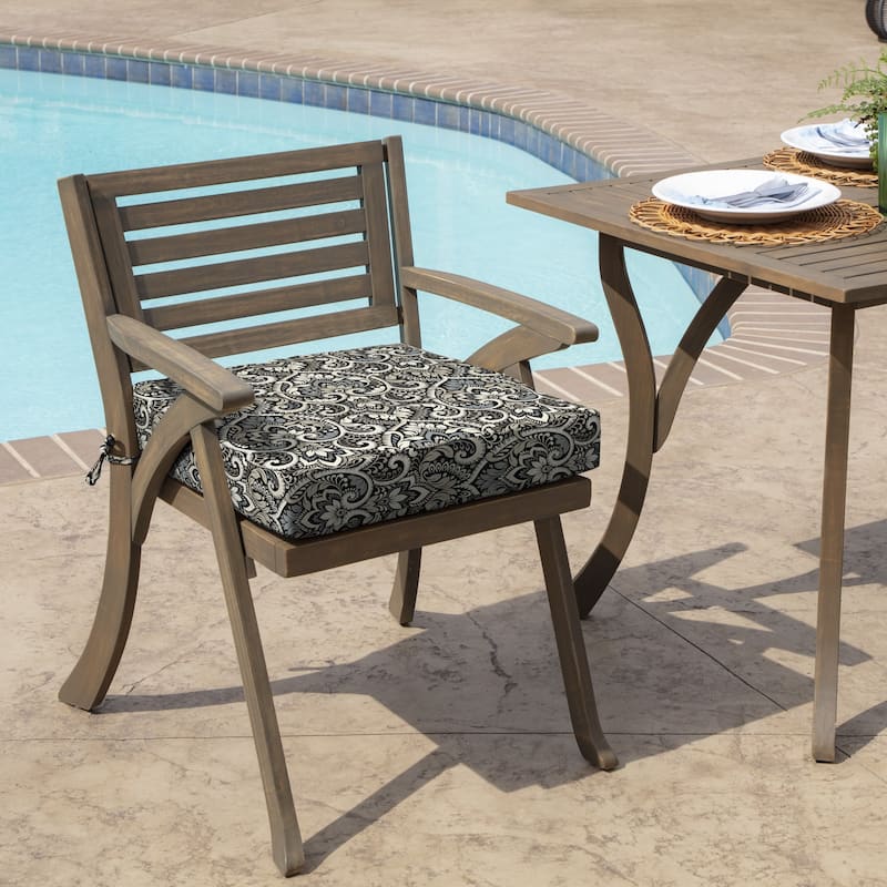 ARDEN Aurora Damask Outdoor 21 x 21 in. Seat Cushion
