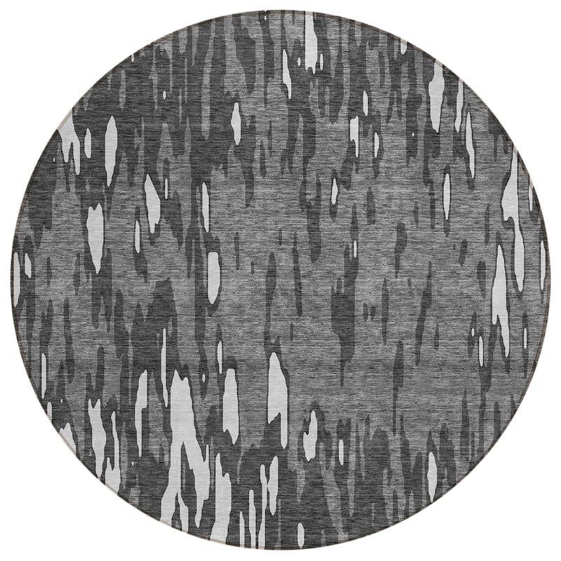 HomeRoots Abstract Transitional Rectangle Outdoor Rug
