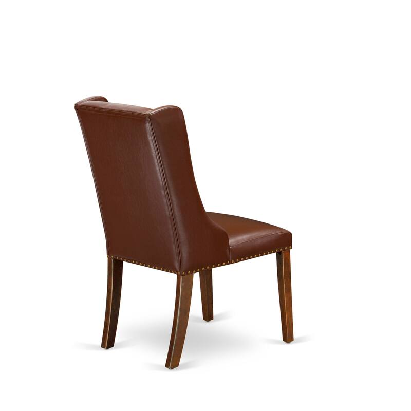 East West Furniture Dining Table Set- a Kitchen Table with Pedestal and Dining Chairs(Pieces, Finish & Seat Type Options)