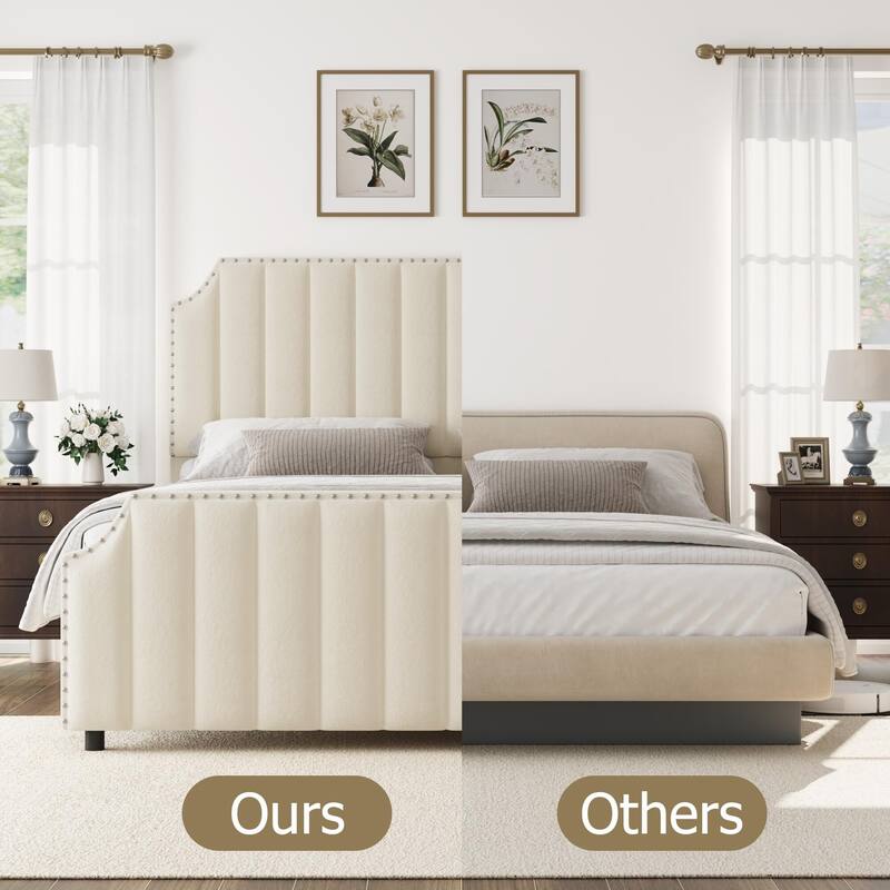 Platform Bed Frame with 50.2" Headboard