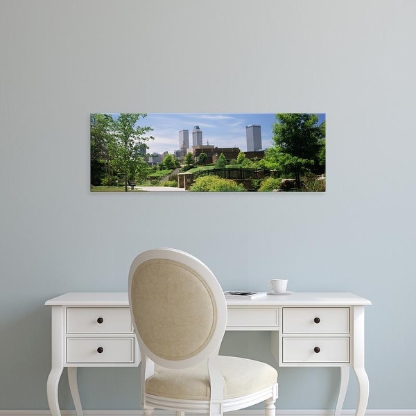 Easy Art Prints Panoramic Images's 'Buildings in a city, Tulsa, Oklahoma, USA' Premium Canvas Art