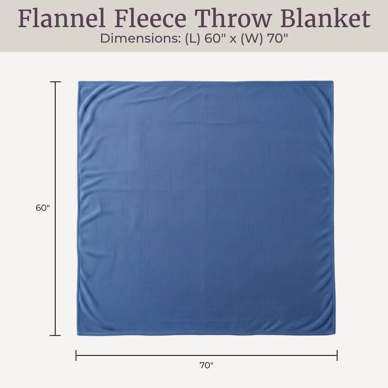 Flannel Fleece Throw Blanket by Windsor Home