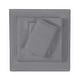 preview thumbnail 19 of 23, Vince Camuto Solid 400TC Percale 4 Piece Sheet Set Grey - Twin