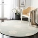 preview thumbnail 10 of 50, SAFAVIEH Handmade Soho Neve Medallion Wool Rug 4' x 4' Round - Grey/Ivory