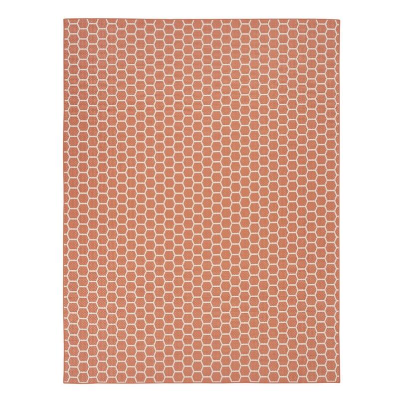HomeRoots Geometric Modern Rectangle Outdoor Rug - 10' X 14'