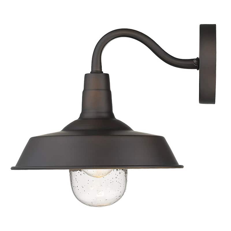 Burry 1-light Oil Rubbed Bronze Exterior Wall Fixture