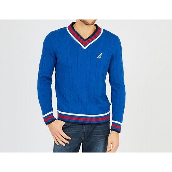 men's v neck varsity sweater