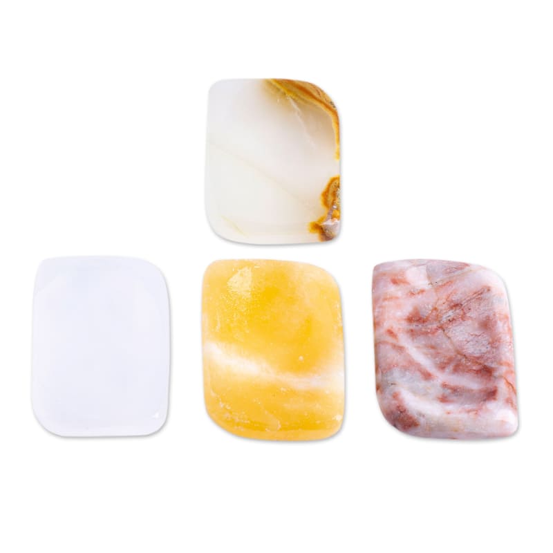 Novica Handmade Intense Relief Stress-Relieving Stones (Set Of 2)