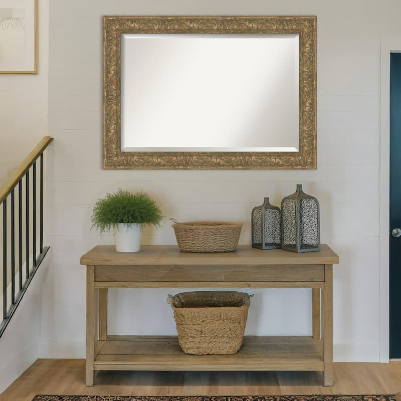 Luxe Beveled Framed Wall Mirror