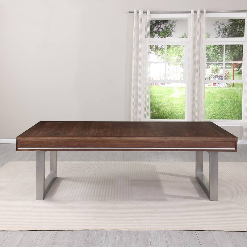 Walnut Harmony 7ft Billiard Slate Pool Table with Dining Top