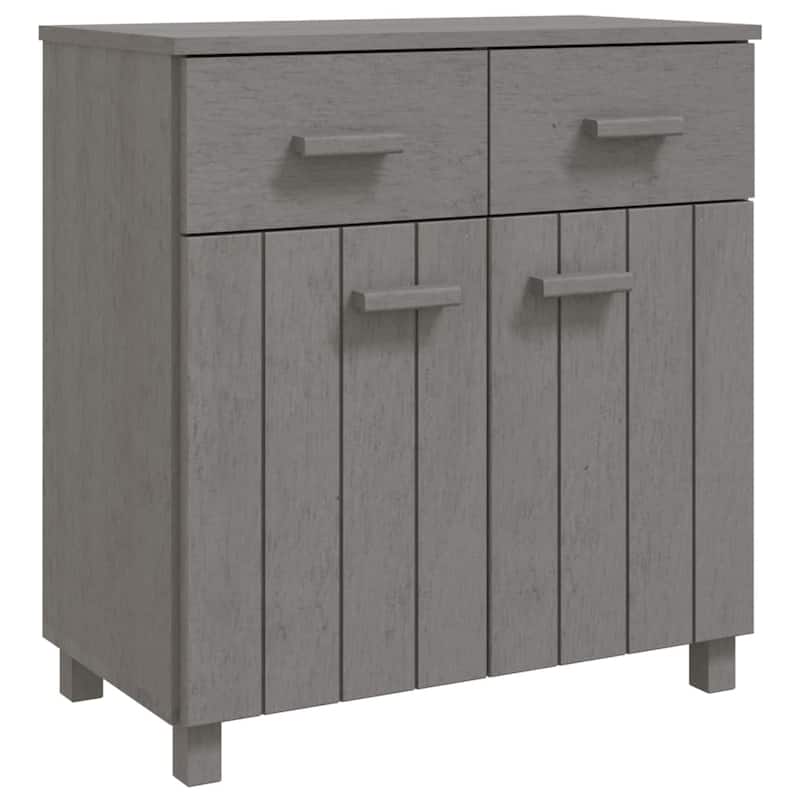 vidaXL Sideboard Buffet Console Cabinet with Storage HAMAR Solid Wood Pine - 31.1"x15.7"x31.5"