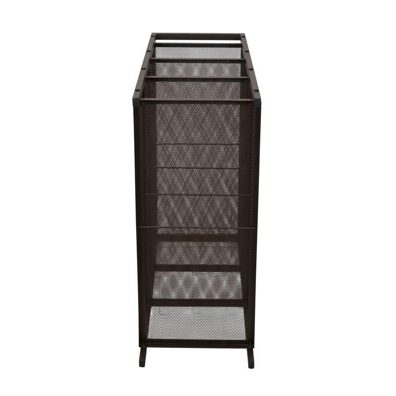 Household Essentials 4-Tier Metal Shoe Rack - 11.0"L x 26.7"W x 32.0"H