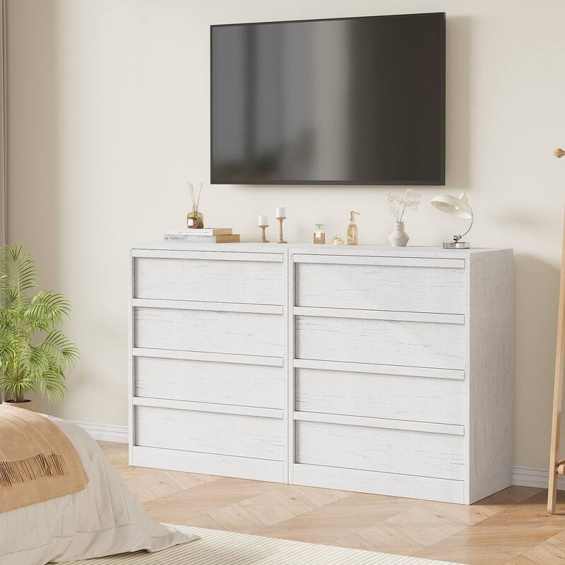 3/4 Drawer Dresser for Bedroom, Nightstand Chest of Drawers with Large Storage, Dresser Organizer Bedside Table