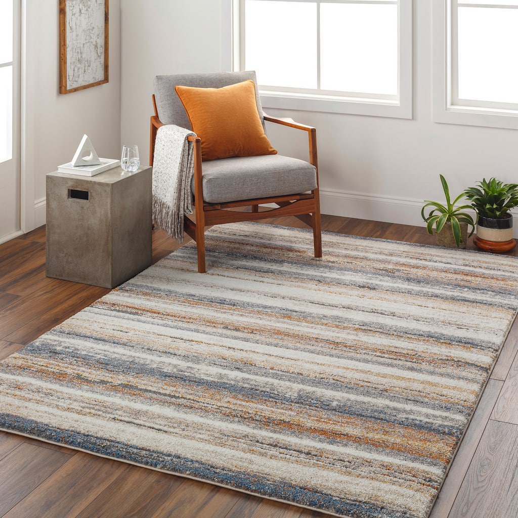 Artistic Weavers Banou Modern Striped Plush Area Rug
