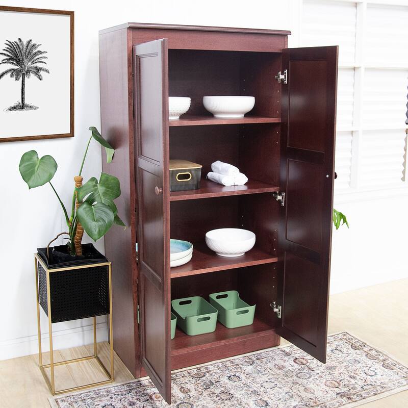 Concepts in Wood Storage Cabinet, 60 inch with 4 Shelve