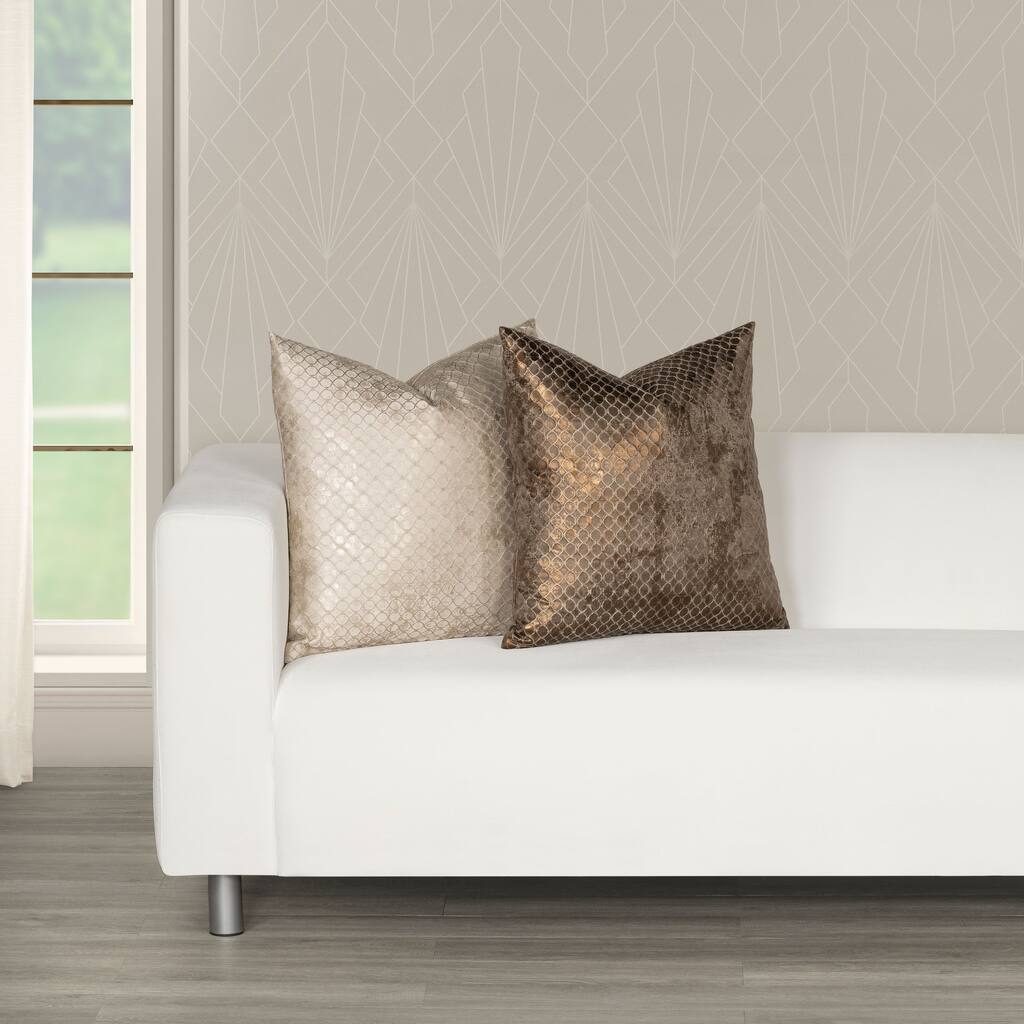 The Great Gatsby Bootlegger Metallic Throw Pillow