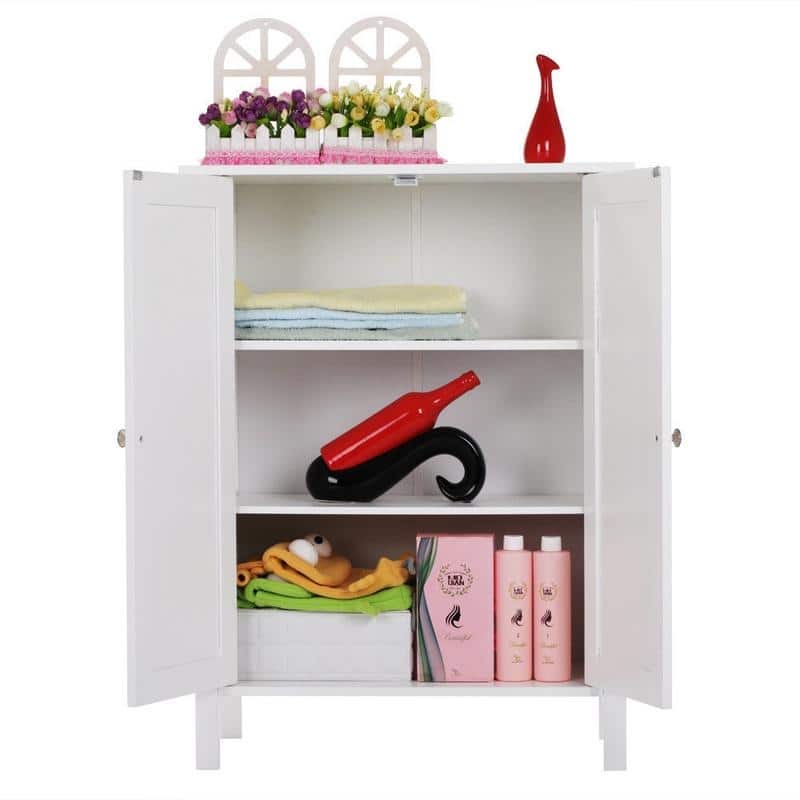 Copper Grove Shijak Adjustable Wood Bathroom Storage Floor Cabinet (4 Options)