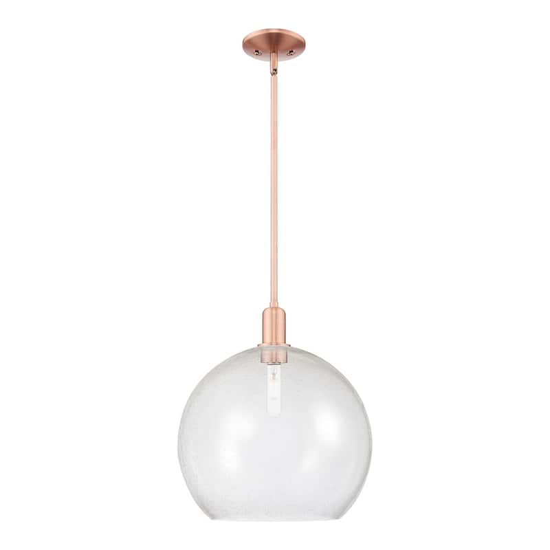 Innovations Lighting Endless Possibilities Arcadia - Athens - 1 Light 14" Stem Hung Mini Pendant - Antique Copper/Seedy