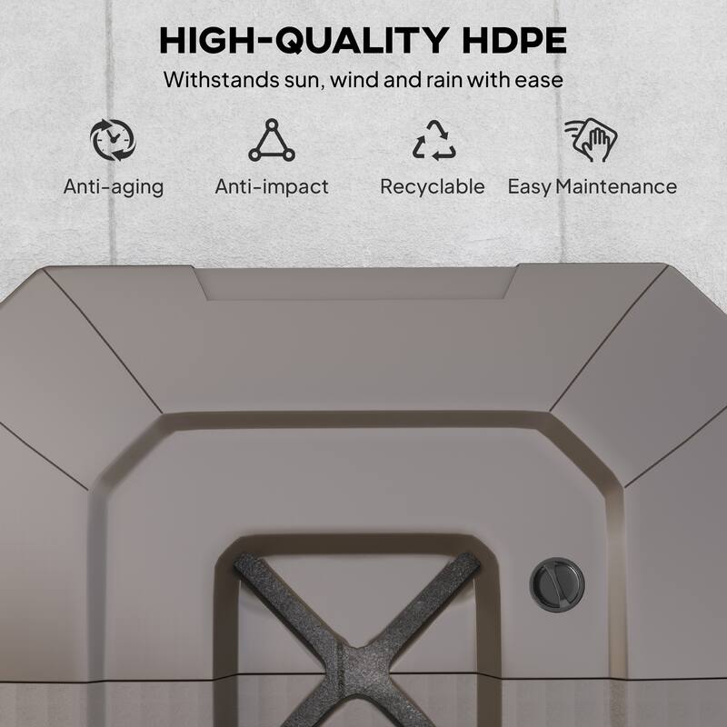 Outsunny 2-Piece Cantilever Offset Patio Umbrella Base Weight Set, 231 lb Heavy Duty Fillable Outdoor Offset Umbrella Weights