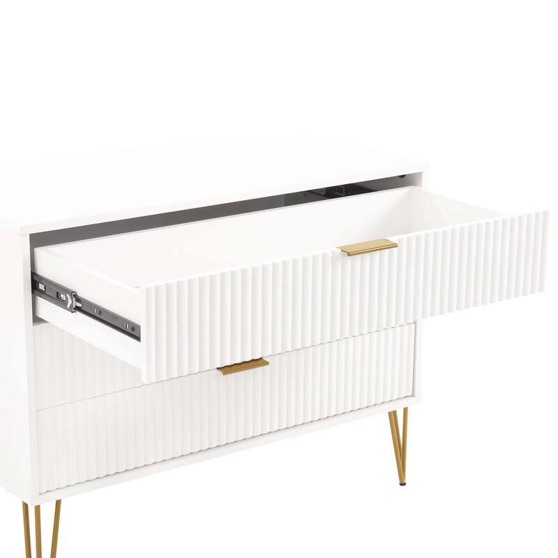 Manhattan Comfort 3-Piece Dumbo Modern Multi Dresser Nighstand Set