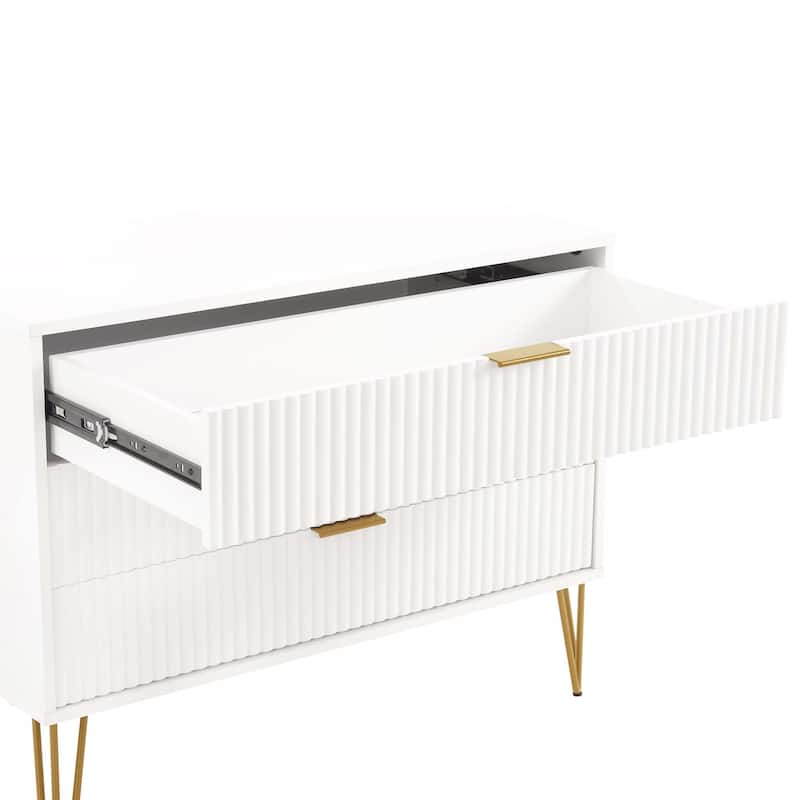 Manhattan Comfort Dumbo Modern 3 Drawer Bedroom Dresser