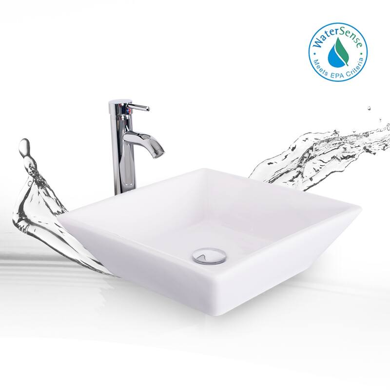 48" Bathroom Vanity Set Organizer Top Vessel Sink W/ Faucet Drain Cabinet Combo