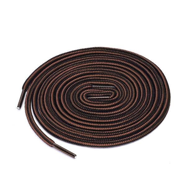 Shop 3 Pairs Round Rope Dual Colored Striped 1 5 Thick Shoelace For Boots Sneakers Hiking Shoes Overstock 29130799