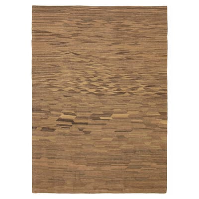 ECARPETGALLERY Flat-Weave Ankara FW Taupe Wool Kilim - 7'5 x 10'2
