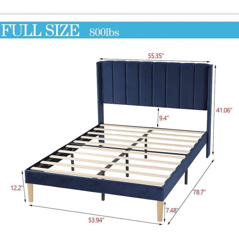 Alazyhome Upholstered Platform Bed Frame