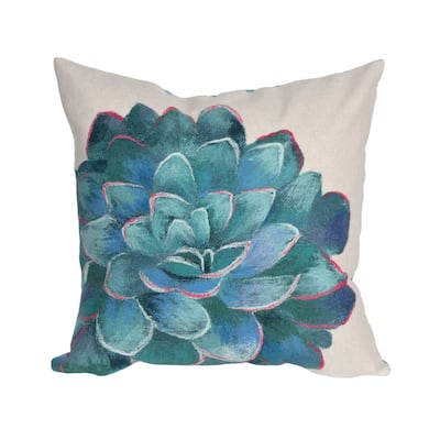 Liora Manne Visions IV Tulips Indoor/Outdoor Pillow Cool 12" x 20"
