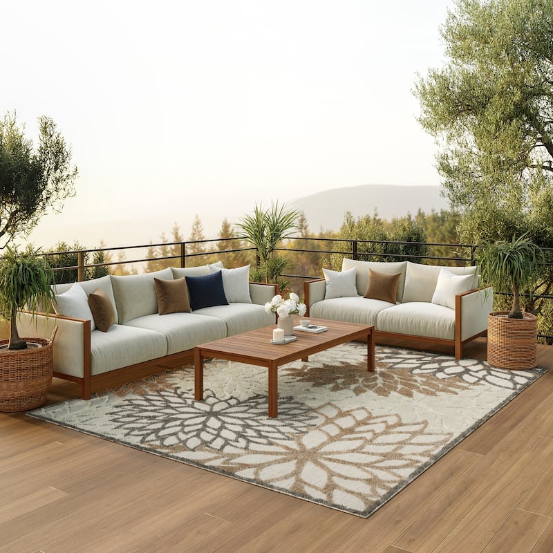 Nourison Aloha Floral Modern, Indoor/Outdoor Area Rug