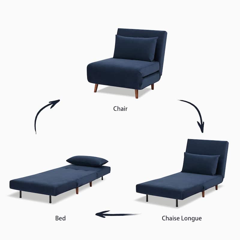 Artdeco Home - Tustin Upholstered Convertible Lounge/ Sleeper Chair