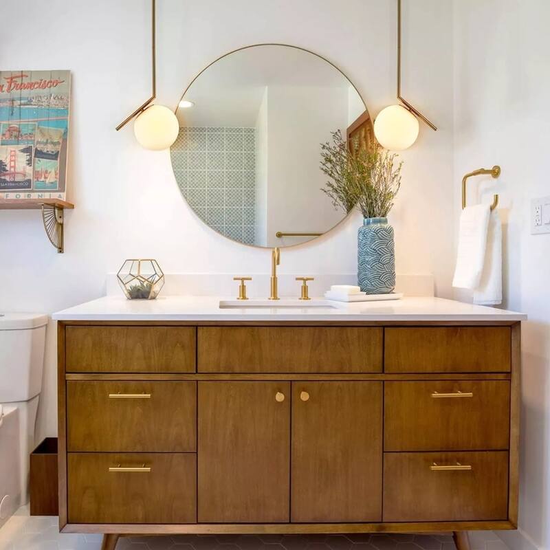 Modern Pendant Lights Gold Pendant Light Milk Glass Globe Shade - 5" x 63"